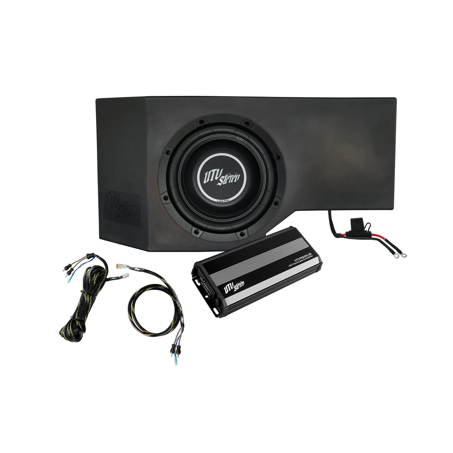 Can-Am® Defender 500W Single Passenger Side 10" Subwoofer Kit | UTVS-DEF-SUB-500-PASS Dunes 2 Dezert SXS