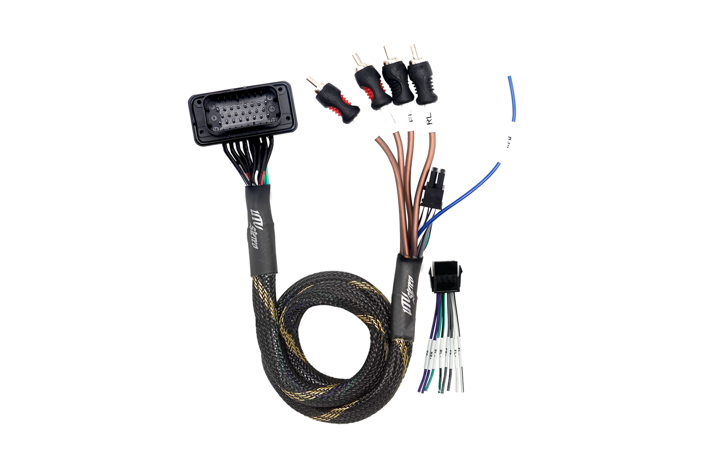 RZR® Pro Series Ride Command Front & Rear RCA Output + Speaker Wire & Remote | UTVS-PRO-RC-RCA-OUT Dunes 2 Dezert SXS
