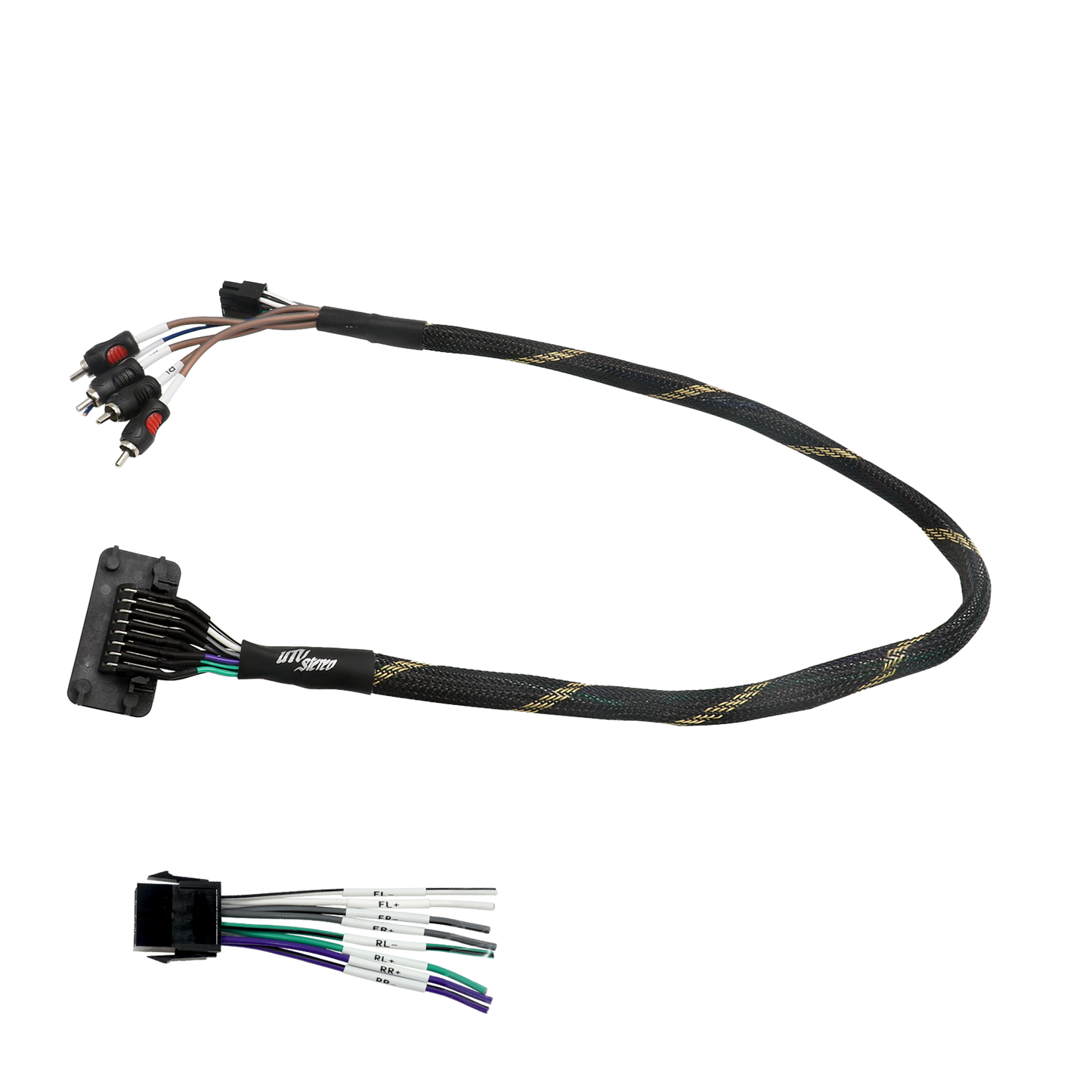 RZR® Pro Series Ride Command Front & Rear RCA Output + Speaker Wire & Remote | UTVS-PRO-RC-RCA-OUT Dunes 2 Dezert SXS