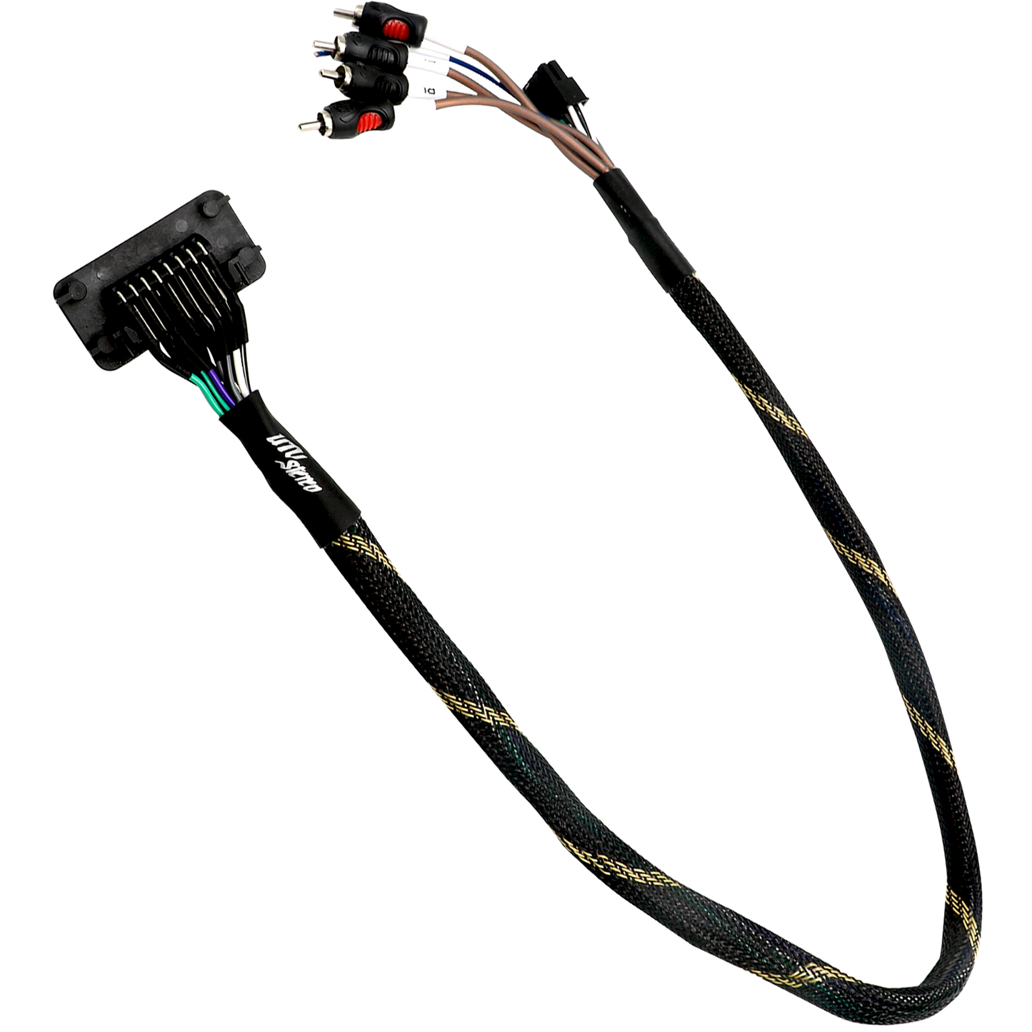 RZR® Pro Series Ride Command Front & Rear RCA Output + Speaker Wire & Remote | UTVS-PRO-RC-RCA-OUT Dunes 2 Dezert SXS