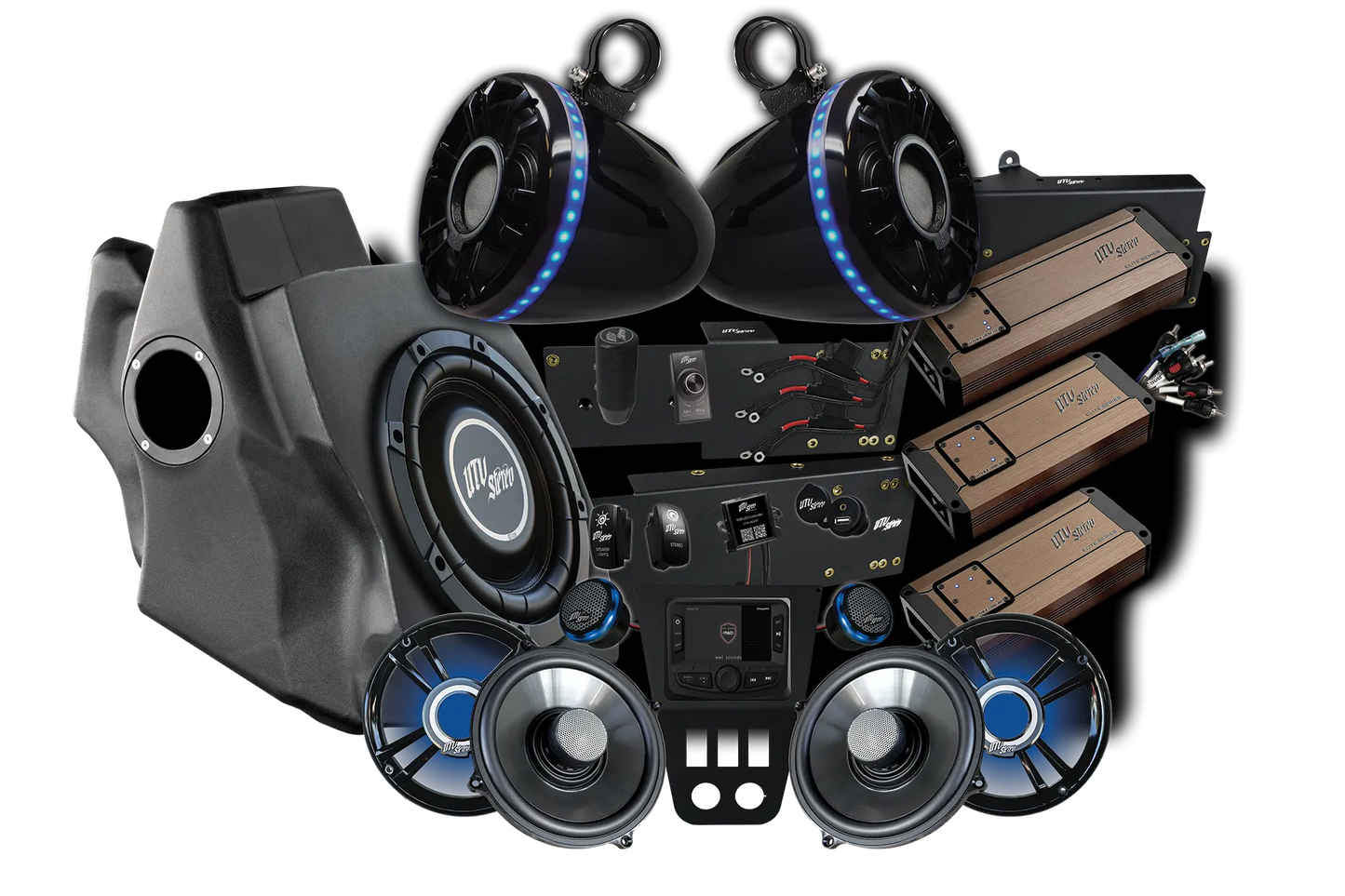 RZR® Pro Series Elite Stage 8 Stereo Kit | UTVS-PRO-S8-E Dunes 2 Dezert SXS
