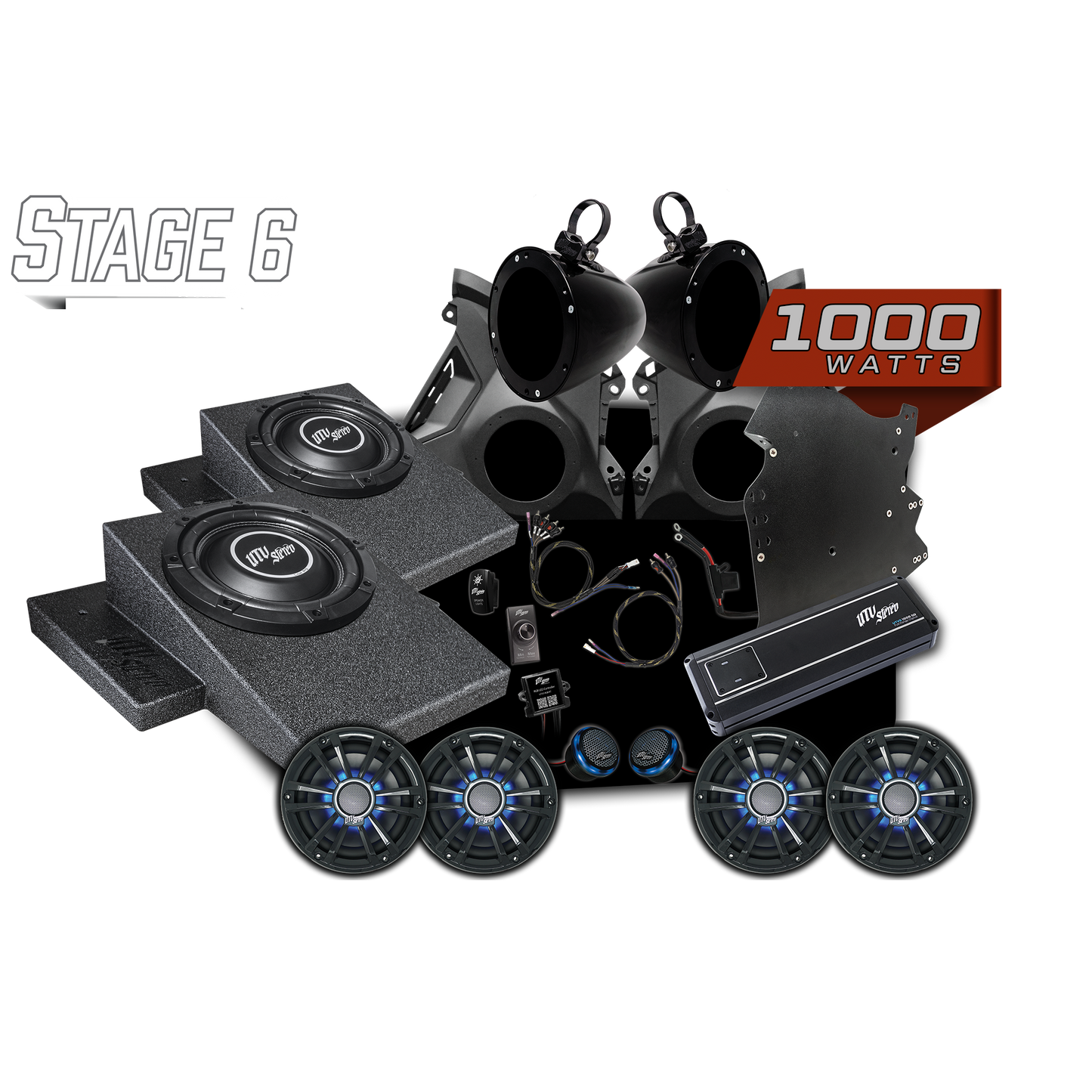 Can-Am® Maverick R Signature Series Stage 6 Stereo Kit | UTVS-R-S6-S Dunes 2 Dezert SXS
