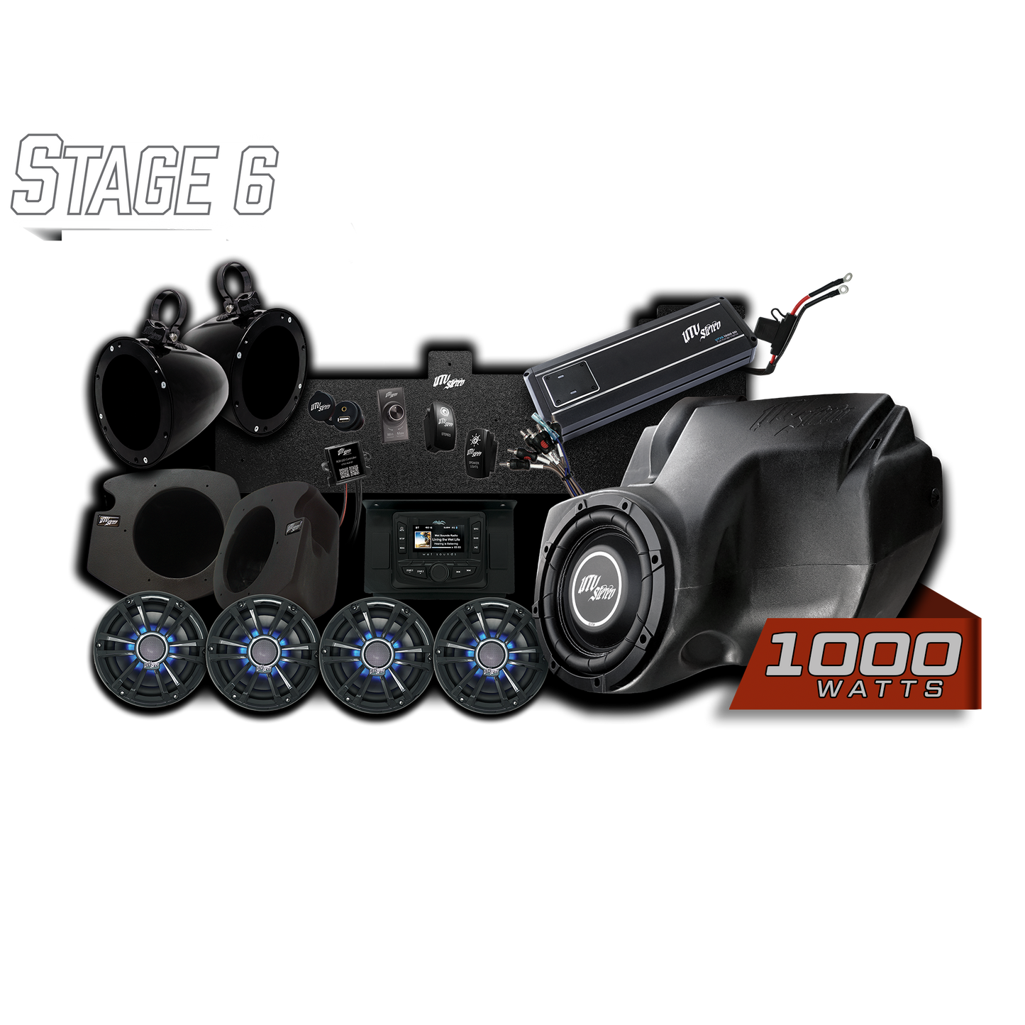 RZR® Signature Series Stage 6 Stereo Kit | UTVS-RZR-S6-S Dunes 2 Dezert SXS