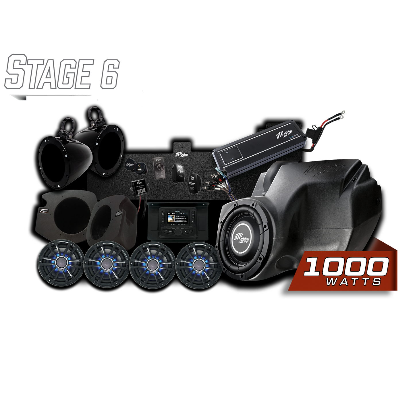 RZR® Signature Series Stage 6 Stereo Kit | UTVS-RZR-S6-S Dunes 2 Dezert SXS