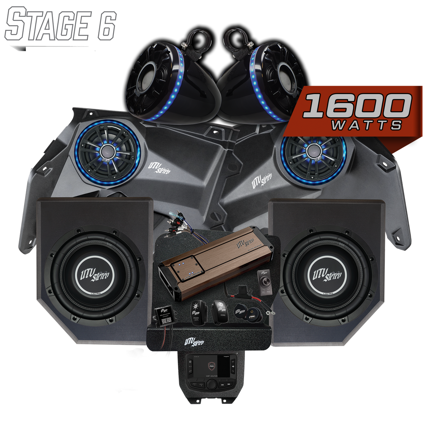 Can-Am® X3 Elite Series Stage 6 Stereo Kit | UTVS-X3-S6-E Dunes 2 Dezert SXS