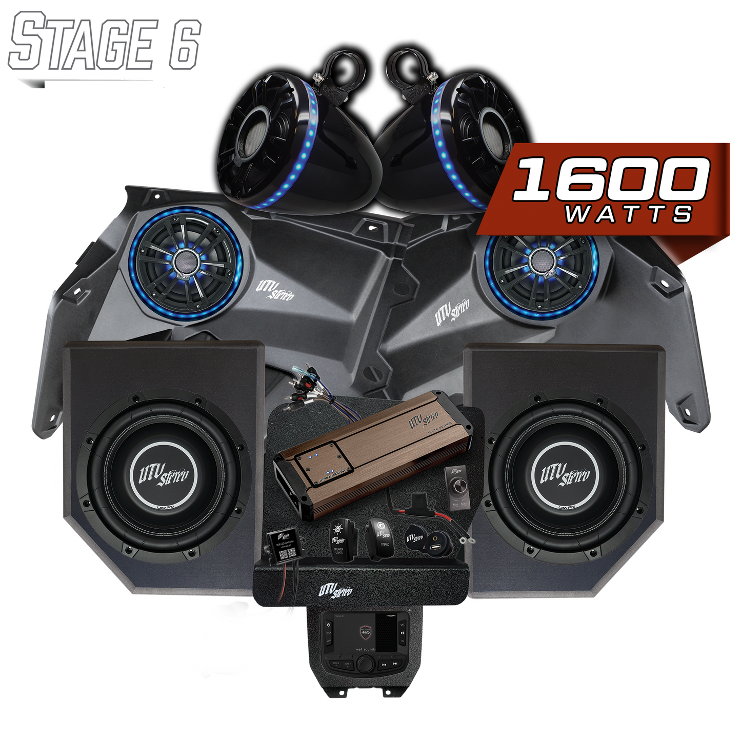 Can-Am® X3 Elite Series Stage 6 Stereo Kit | UTVS-X3-S6-E Dunes 2 Dezert SXS