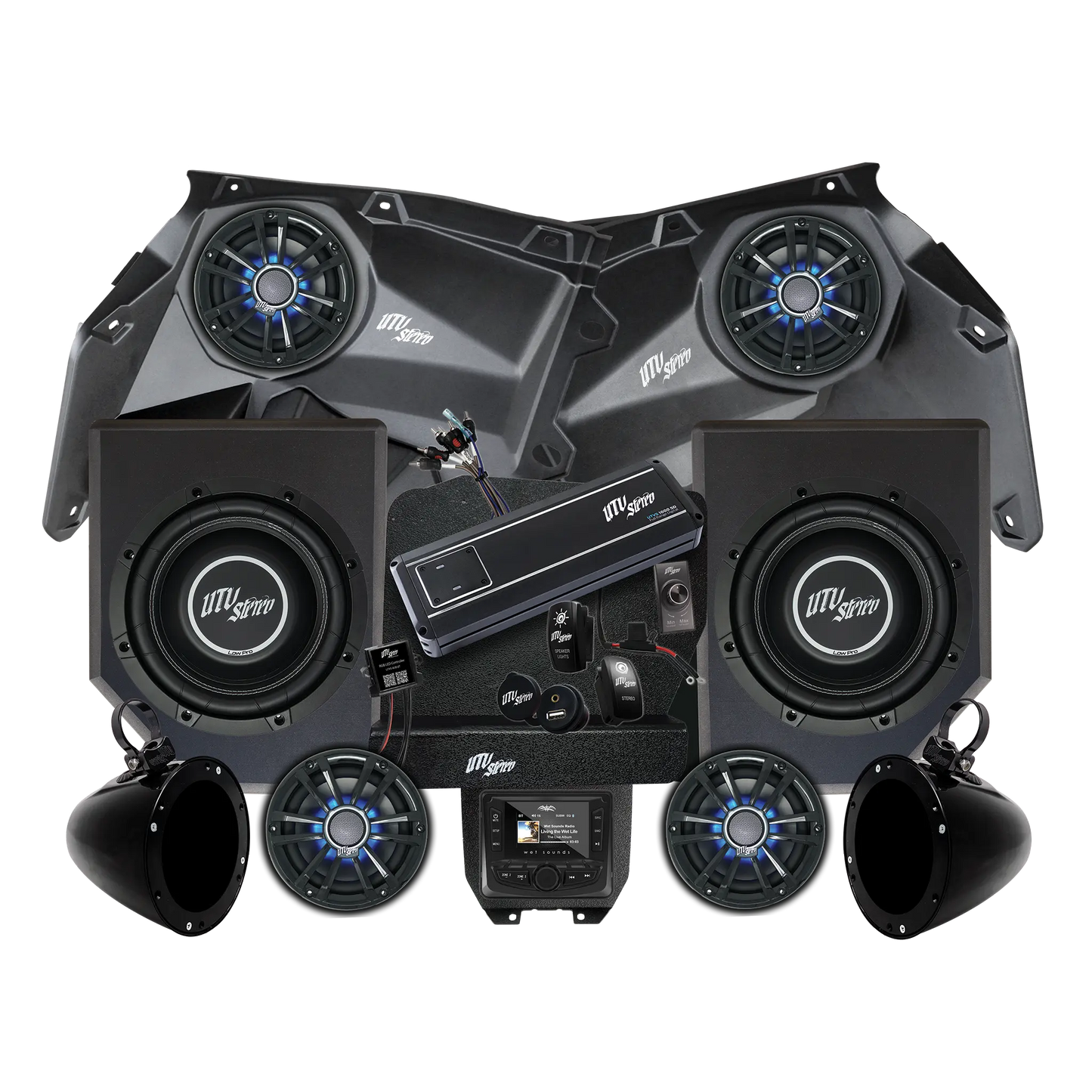 Can-Am® X3 Signature Series Stage 6 Stereo Kit | UTVS-X3-S6-S Dunes 2 Dezert SXS