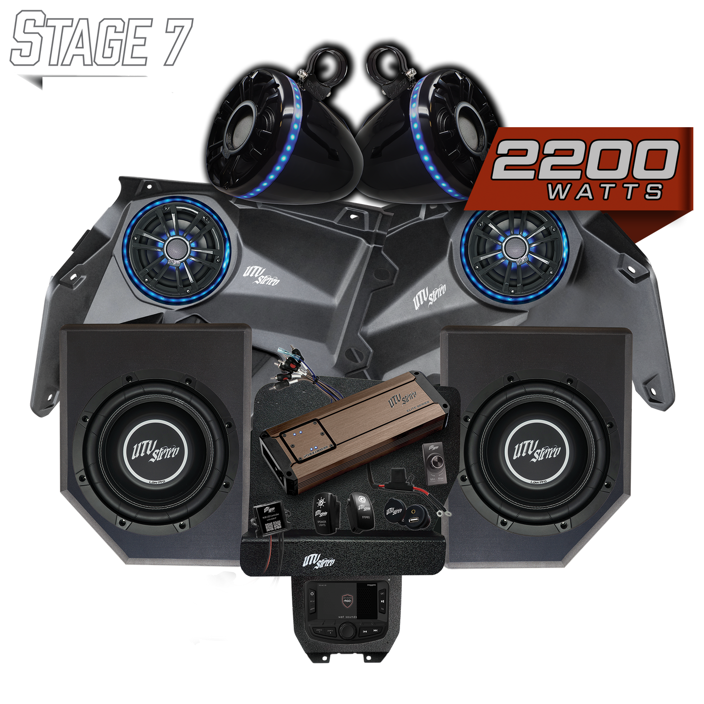 Can-Am® X3 Elite Series Stage 7 Stereo Kit | UTVS-X3-S7-E Dunes 2 Dezert SXS