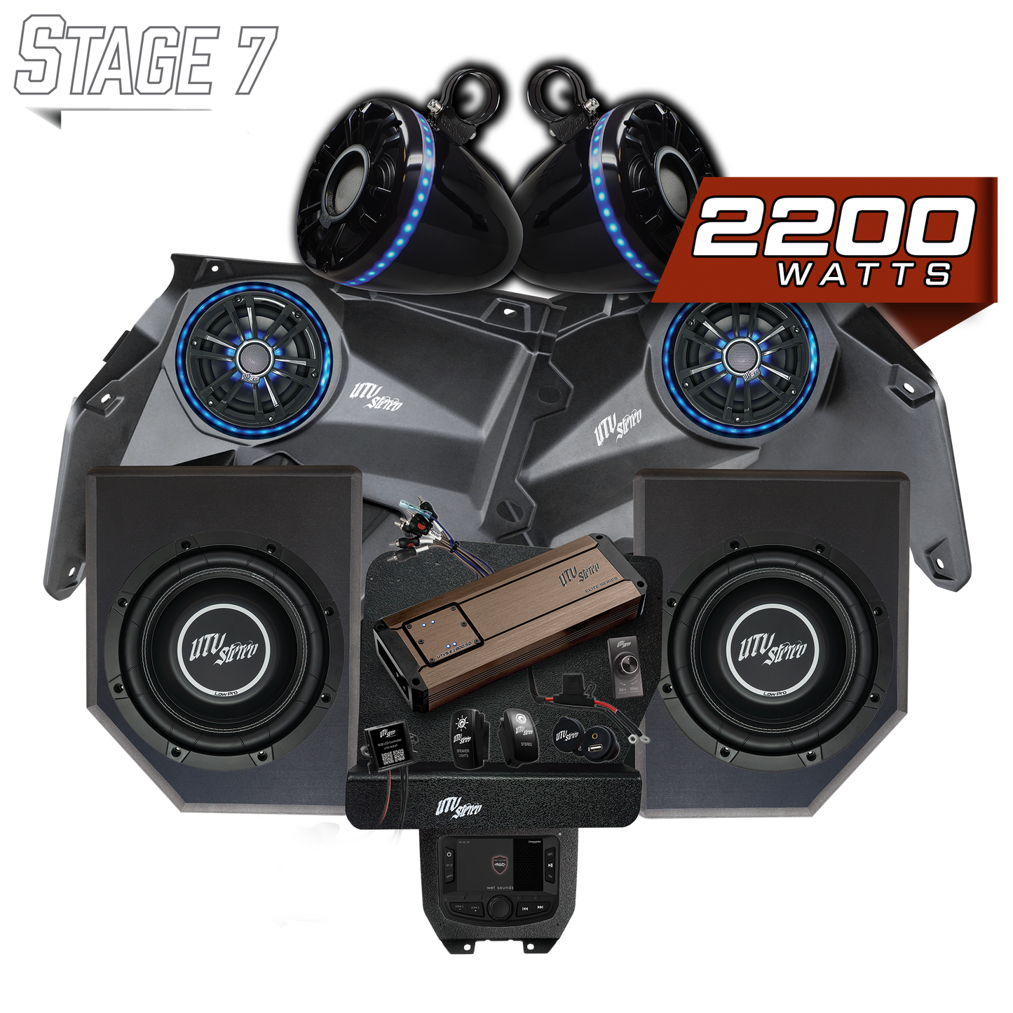 Can-Am® X3 Elite Series Stage 7 Stereo Kit | UTVS-X3-S7-E Dunes 2 Dezert SXS