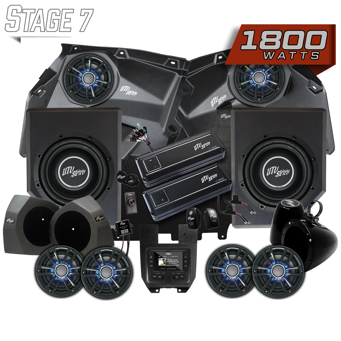 Can-Am® X3 Signature Series Stage 7 Stereo Kit | UTVS-X3-S7-S Dunes 2 Dezert SXS