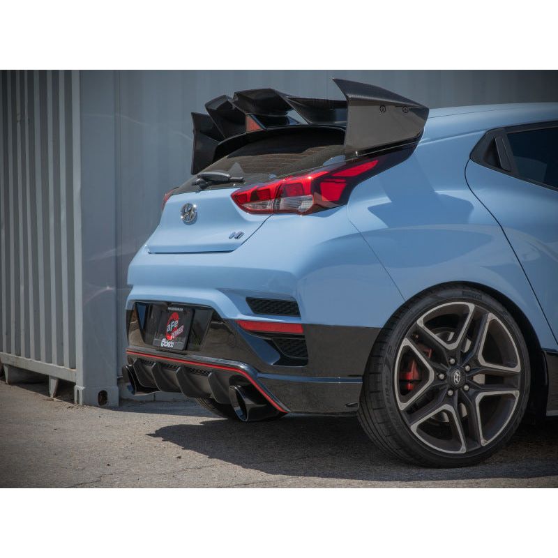 aFe Hyundai Veloster N 21-22 L4-2.0L (t) Takeda Cat-Back Exhaust System- Black Tips NP Motorsports