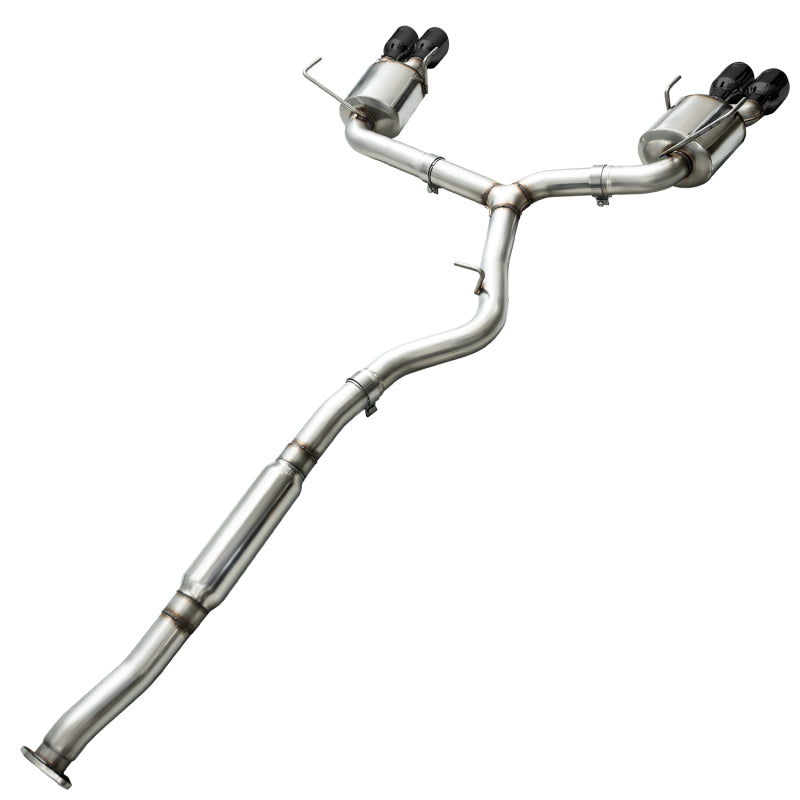 AWE Tuning 2015+ Subaru WRX VA Sedan Touring Edition Exhaust - Diamond Black Tips (102mm) NP Motorsports