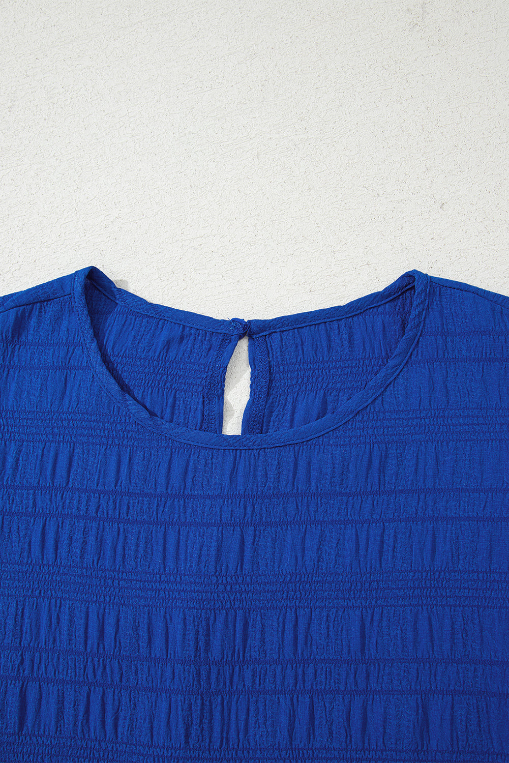 Claire Textured Flutter Sleeve Ruffled Mini Dress Threaded Pear