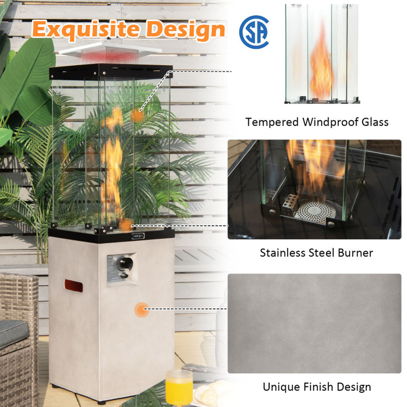 41,000 BTU Propane Patio Heater with Metal Hood ShipItFurniture