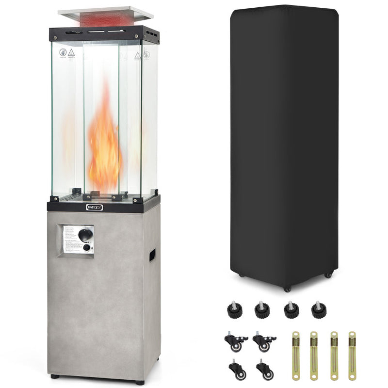 41,000 BTU Propane Patio Heater with Metal Hood ShipItFurniture