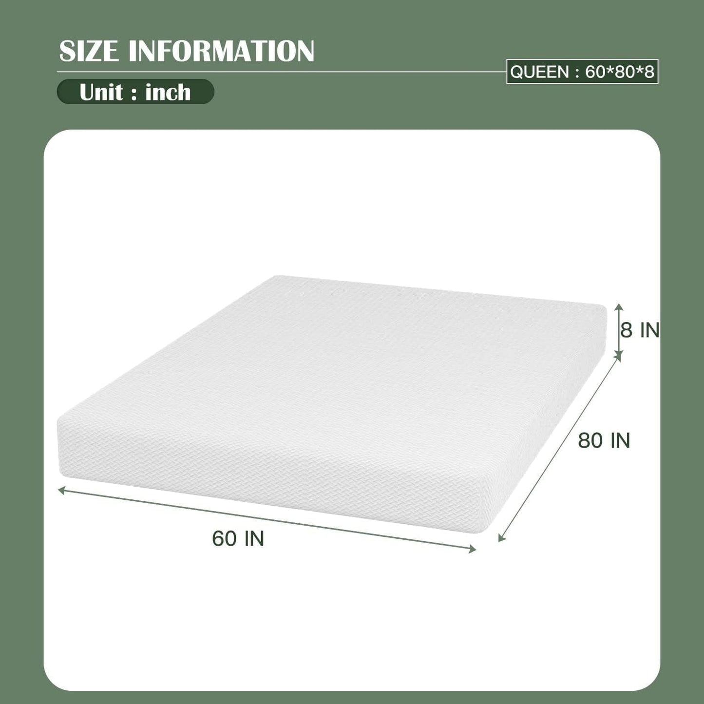 Breathable Gel Memory Foam Mattress for Cooler Sleep ShipItFurniture