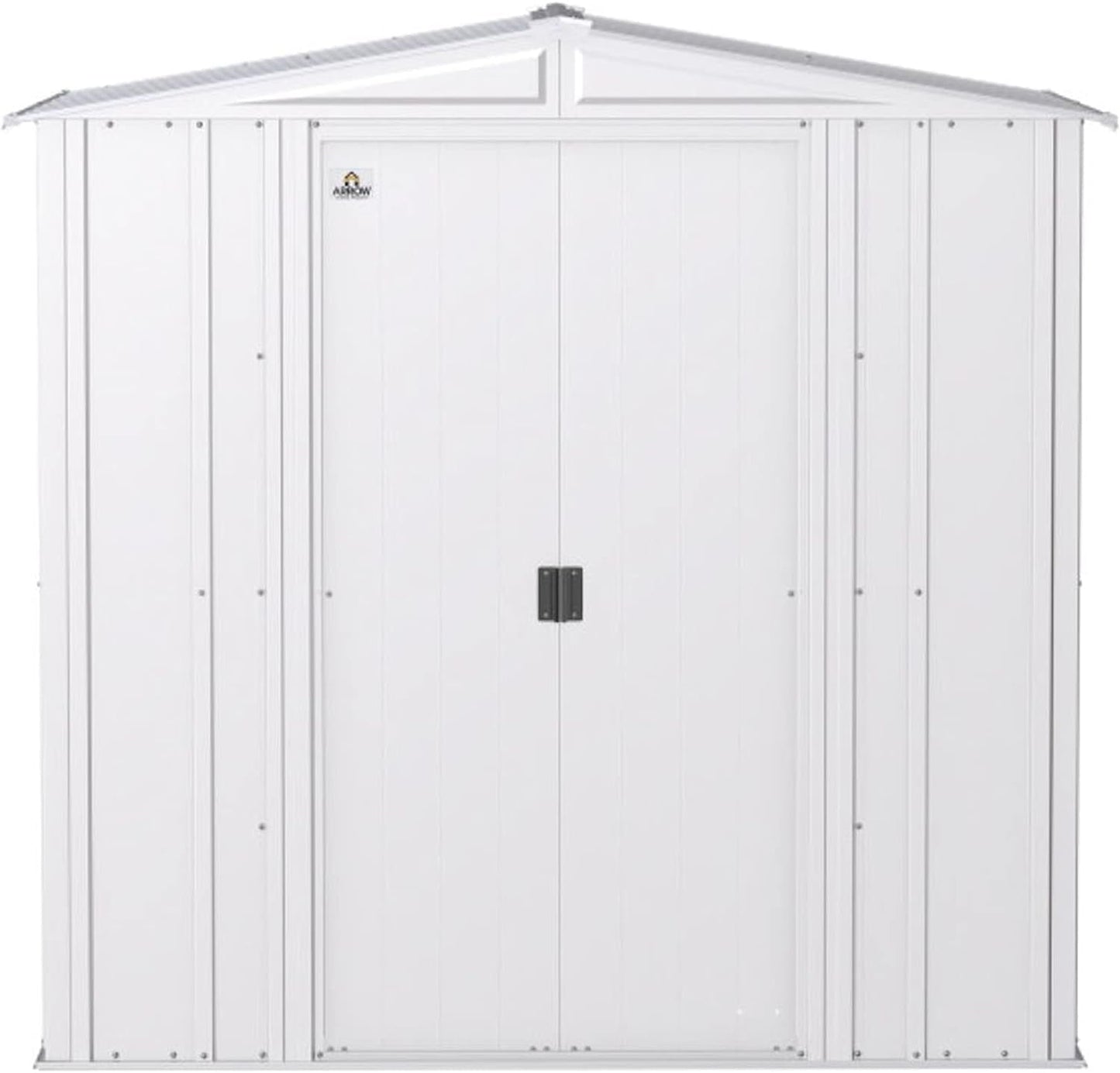 Classic Steel Storage Shed, 6X5, Flute Grey ShipItFurniture