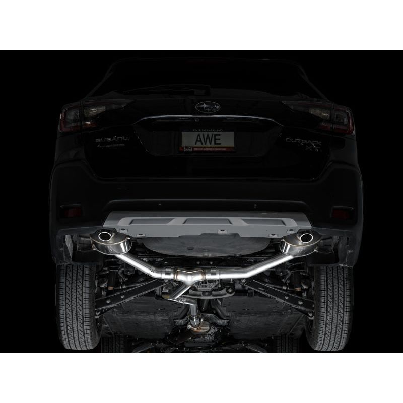 AWE 20-25 Subaru Outback (Wilderness & XT) 0FG Catback Exhaust w/Dual BashGuards NP Motorsports