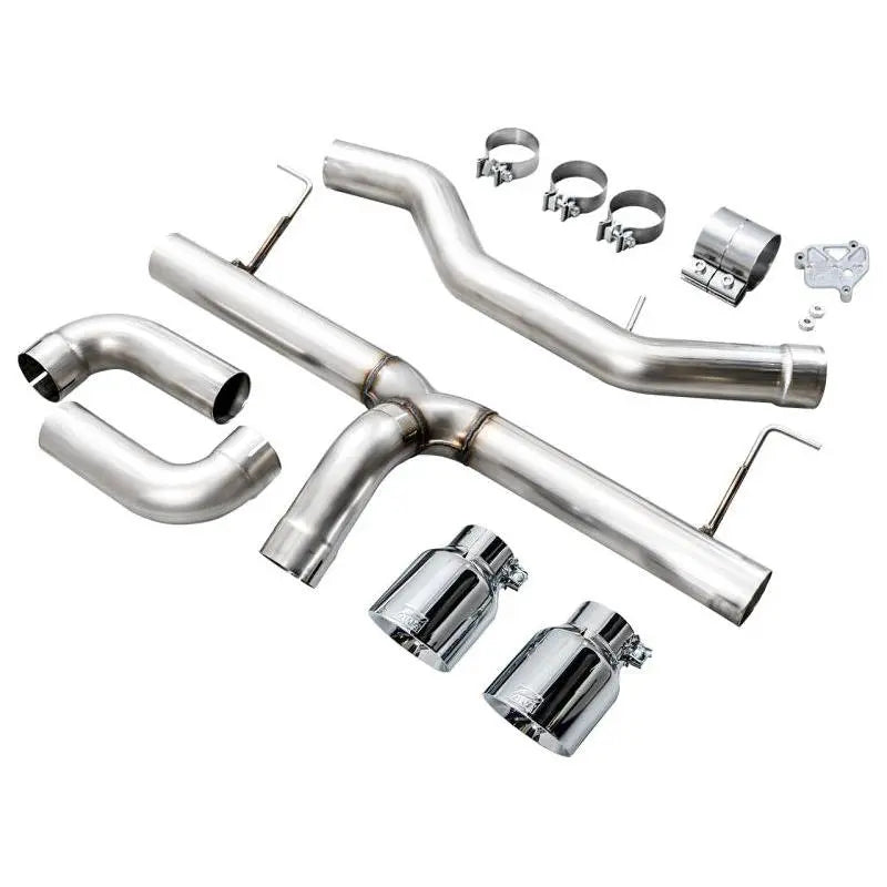 AWE 19-23 BMW 330i / 21-23 BMW 430i Base G2X Track Edition Axle Back Exhaust - Chrome Silver NP Motorsports
