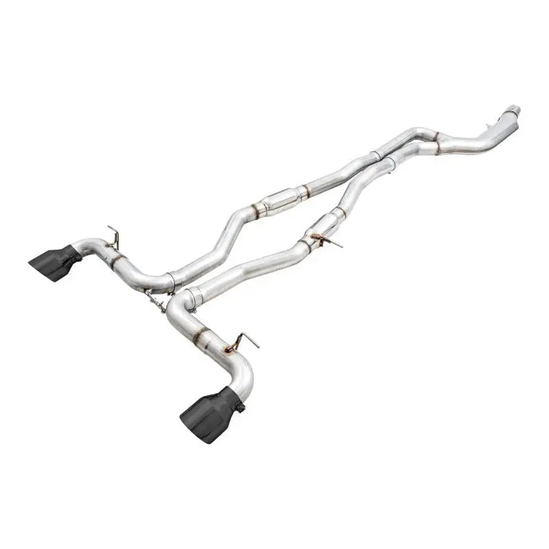 AWE 2020+ Toyota Supra A90 Resonated Track Edition Exhaust - 5in Diamond Black Tips - Get it from Bo