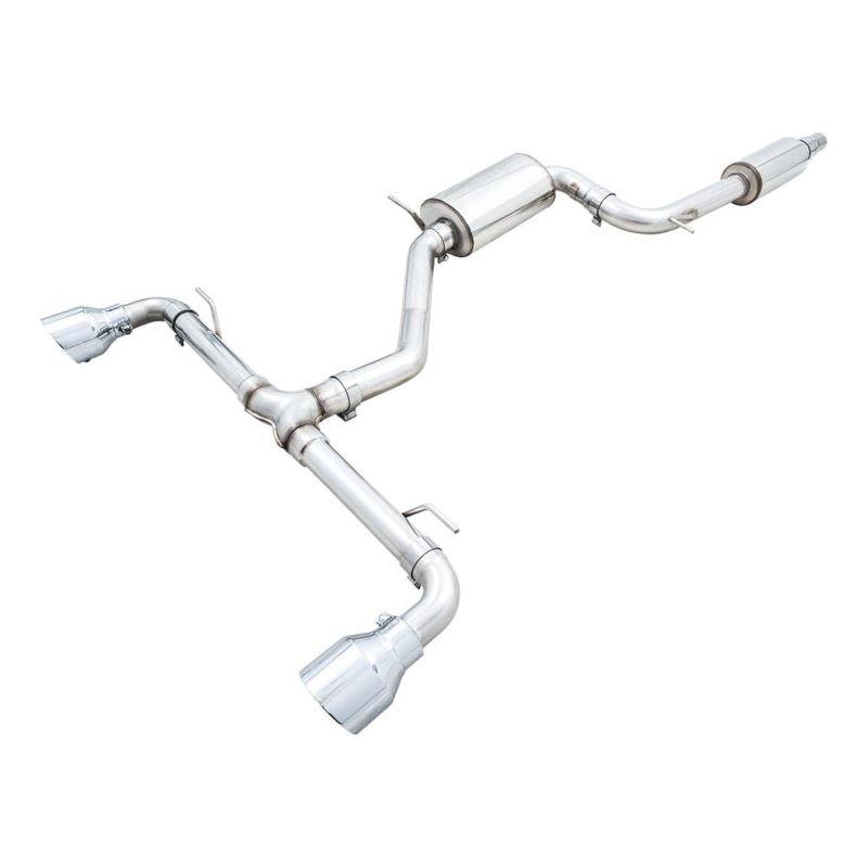 AWE 2022 VW GTI MK8 Touring Edition Exhaust - Chrome Silver Tips NP Motorsports