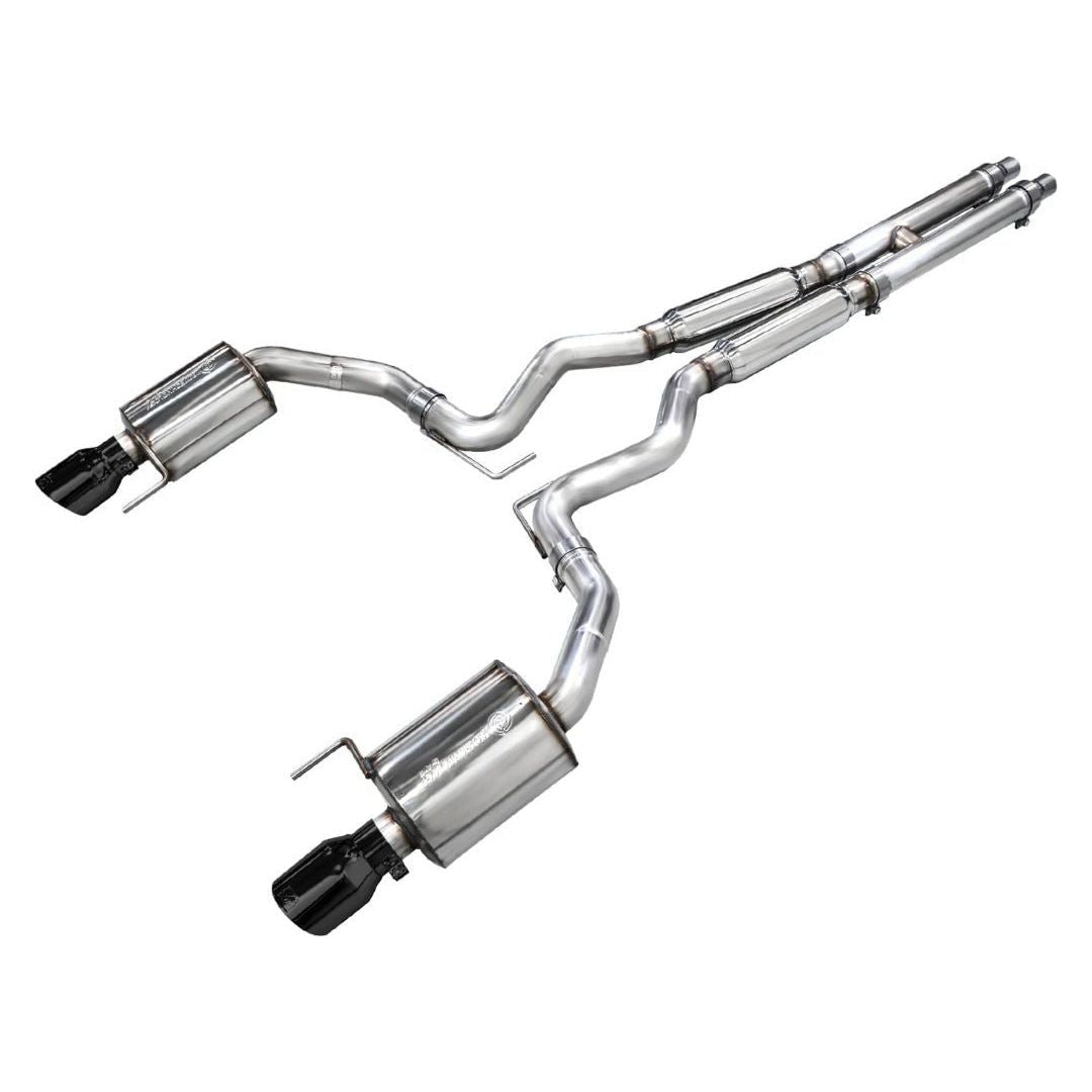 AWE 2024 Ford Mustang GT Fastback S650 RWD Touring Catback Exhaust w/ Dual Diamond Black Tips NP Motorsports