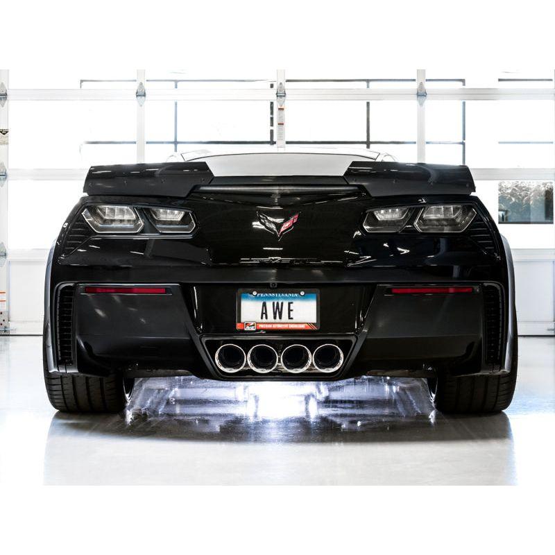 AWE Tuning 14-19 Chevy Corvette C7 Z06/ZR1 (w/o AFM) Track Edition Axle-Back Exhaust w/Chrome Tips NP Motorsports