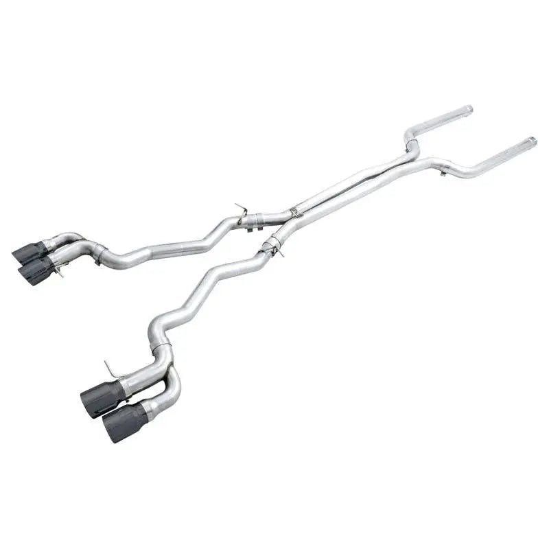 AWE Tuning 18-19 BMW M5 (F90) 4.4T AWD Cat-back Exhaust - Track Edition (Diamond Black Tips) NP Motorsports