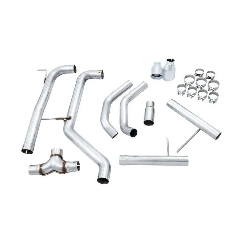 AWE Tuning 18-21 Volkswagen Jetta GLI Mk7 Track Edition Exhaust - Chrome Silver Tips (Fits OEM DP) - Get it from Bo