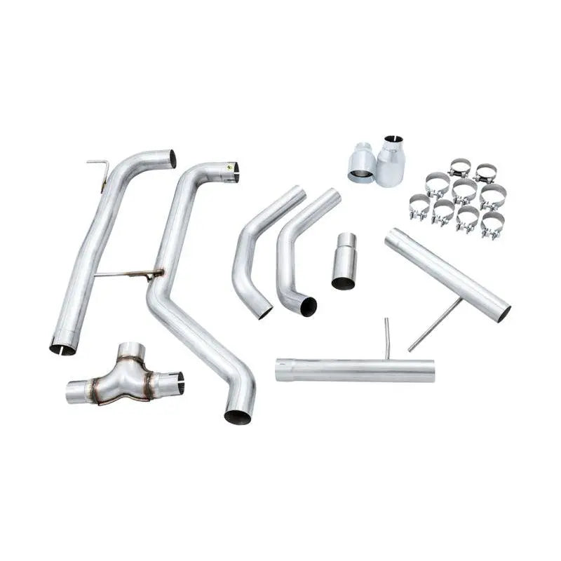 AWE Tuning 18-21 Volkswagen Jetta GLI Mk7 Track Edition Exhaust - Chrome Silver Tips (Fits OEM DP) NP Motorsports