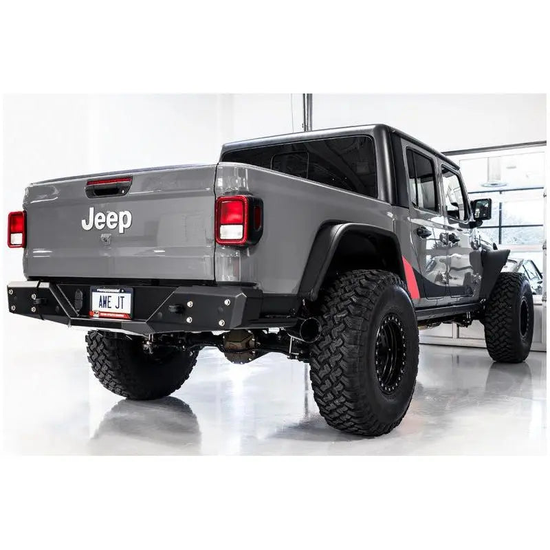 AWE Tuning 20-21 Jeep Gladiator JT 3.6L Tread Edition Cat-Back Dual Exhaust - Diamond Black Tip NP Motorsports
