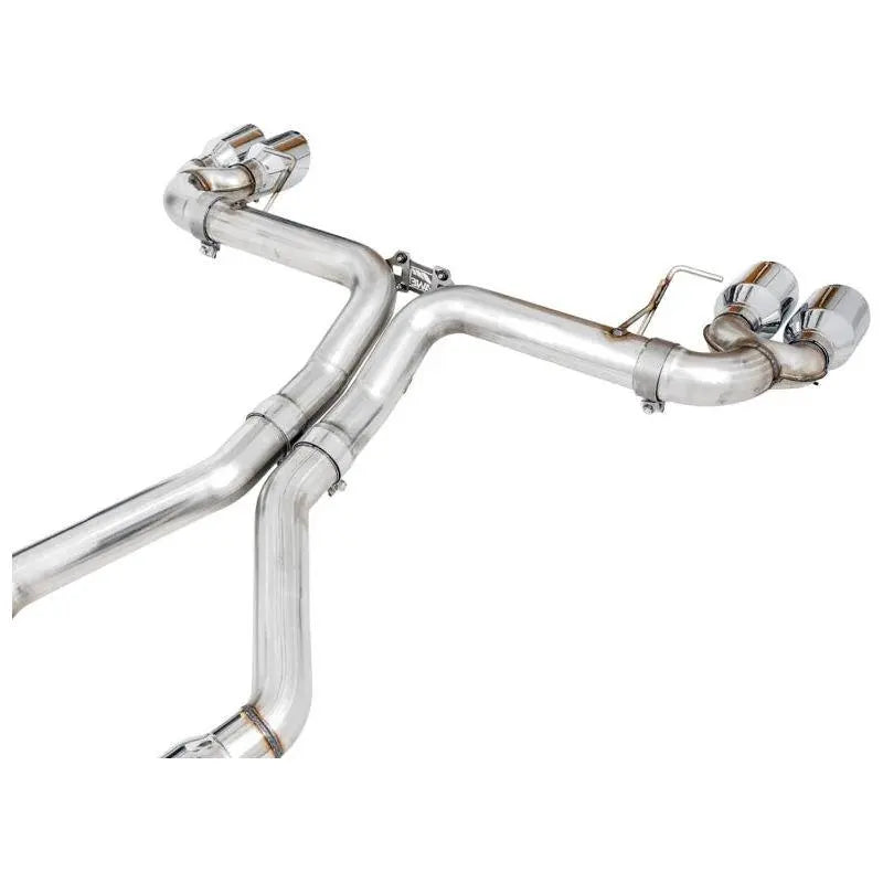 AWE Tuning 2019+ BMW M340i (G20) Track Edition Exhaust - Quad Chrome Silver Tips NP Motorsports