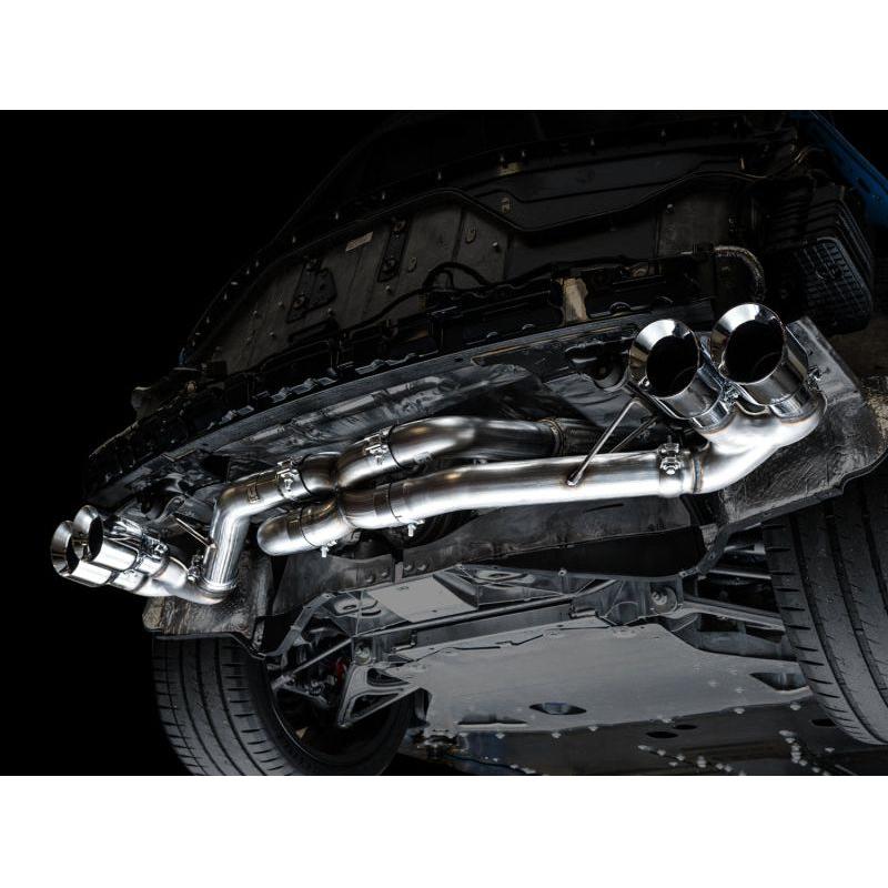 AWE Tuning 2020 Chevrolet Corvette (C8) Track Edition Exhaust - Quad Chrome Silver Tips NP Motorsports