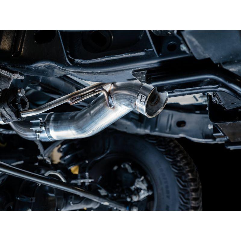 AWE Tuning 2021+ Ford Bronco 0FG Exhaust (No Tips) w/ Bash Guard NP Motorsports
