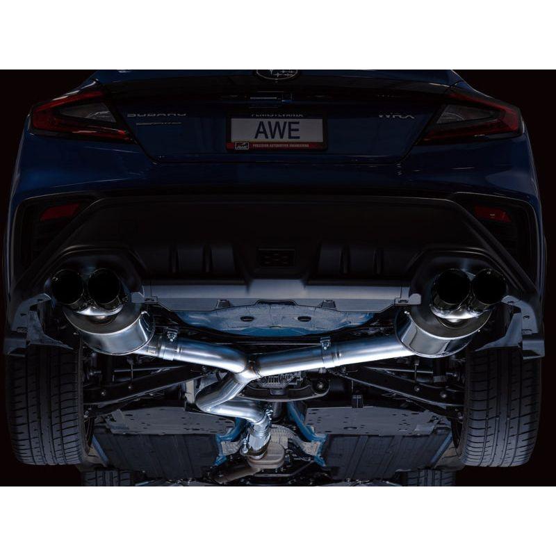 AWE Tuning 2022+ VB Subaru WRX Touring Edition Exhaust - Diamond Black Tips NP Motorsports
