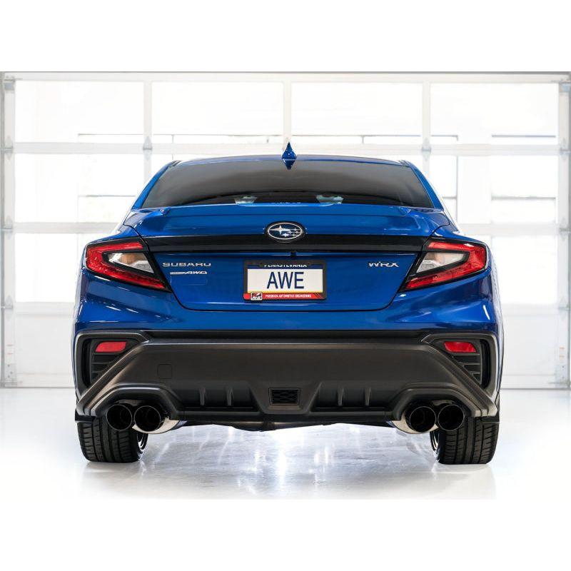 AWE Tuning 2022+ VB Subaru WRX Touring Edition Exhaust - Diamond Black Tips NP Motorsports