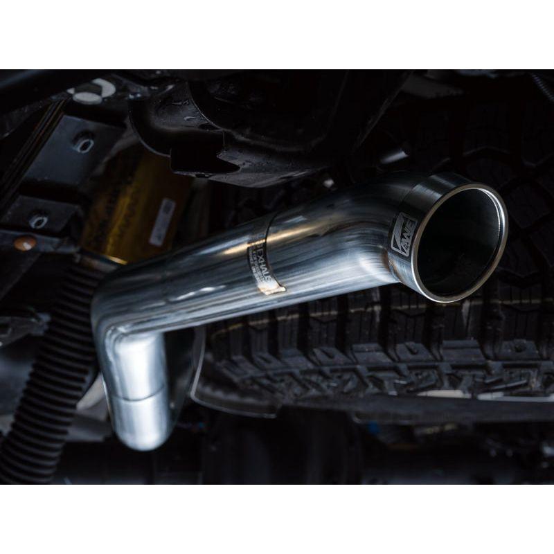 AWE Tuning 22-23 GMC Sierra 1500 AT4X 6.2L 0FG Catback Split Dual (Flat Bumper) - Bashguard(No Tips) NP Motorsports
