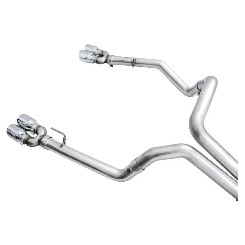 AWE Tuning 4th Gen GM 1500 6.2L 0FG Catback Split Rear Exit (w/ Bumper Cutouts) - Quad Chrome Tips - Get it from Bo