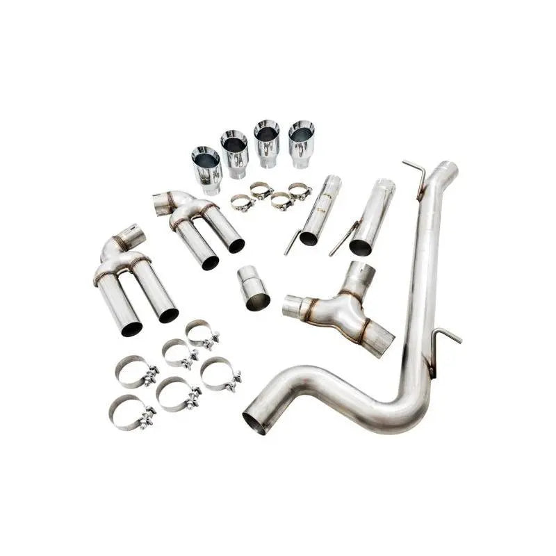 AWE Tuning Audi 8V S3 Track Edition Exhaust w/Chrome Silver Tips 102mm NP Motorsports