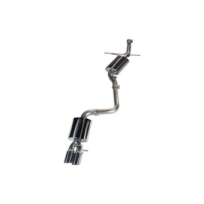 AWE Tuning Audi B8 A5 2.0T Touring Edition Single Outlet Exhaust - Diamond Black Tips - Get it from Bo