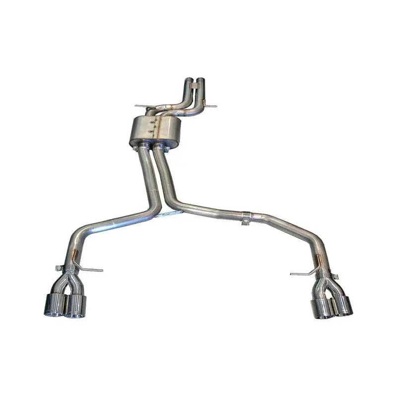 AWE Tuning Audi B8 / B8.5 S4 3.0T Track Edition Exhaust - Chrome Silver Tips (90mm) - Get it from Bo