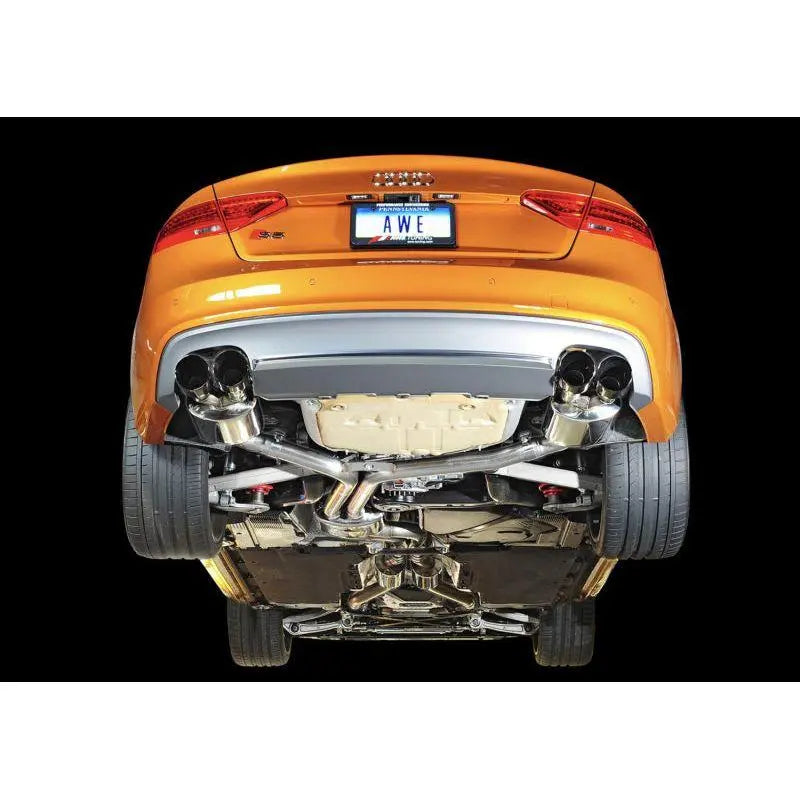 AWE Tuning Audi B8.5 S5 3.0T Touring Edition Exhaust System - Diamond Black Tips (102mm) NP Motorsports