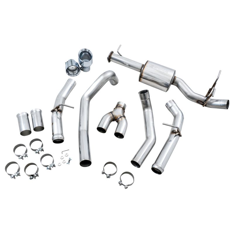 AWE Tuning 19-21 RAM 1500 5.7L (w/Cutouts) 0FG Dual Rear Exit Cat-Back Exhaust - Chrome Silver Tips NP Motorsports