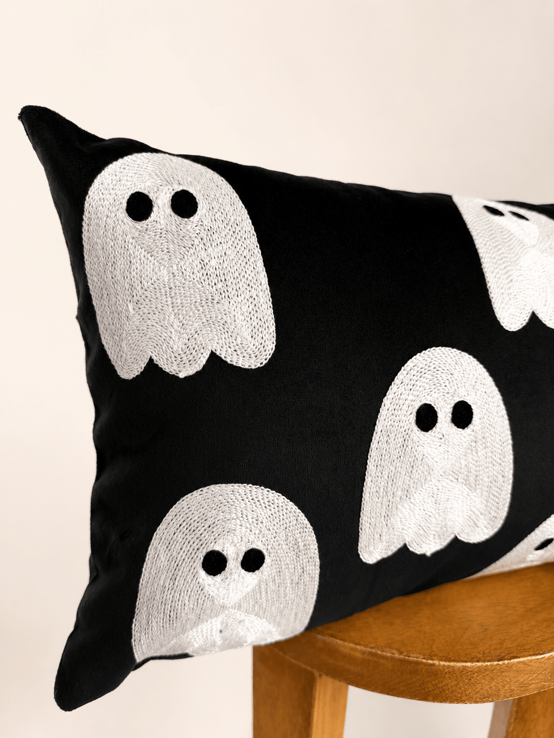 Black Ghost Lumbar Pillow Cover - Get it from Bo
