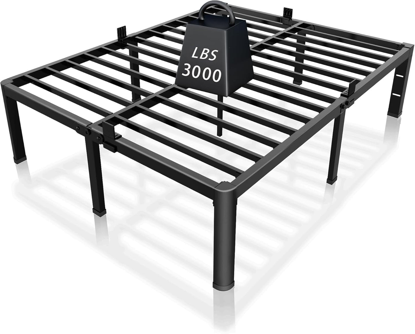 Premium King Size Metal Bed Frame With Under Bed Storage ShipItFurniture