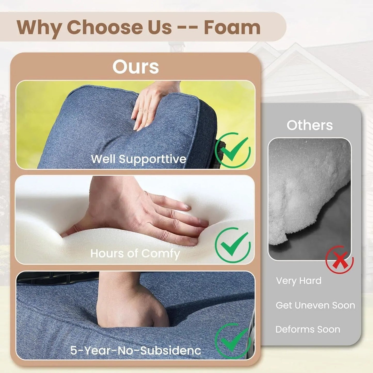 Stylish Outdoor Wicker Furniture Set with Comfortable Seating-4