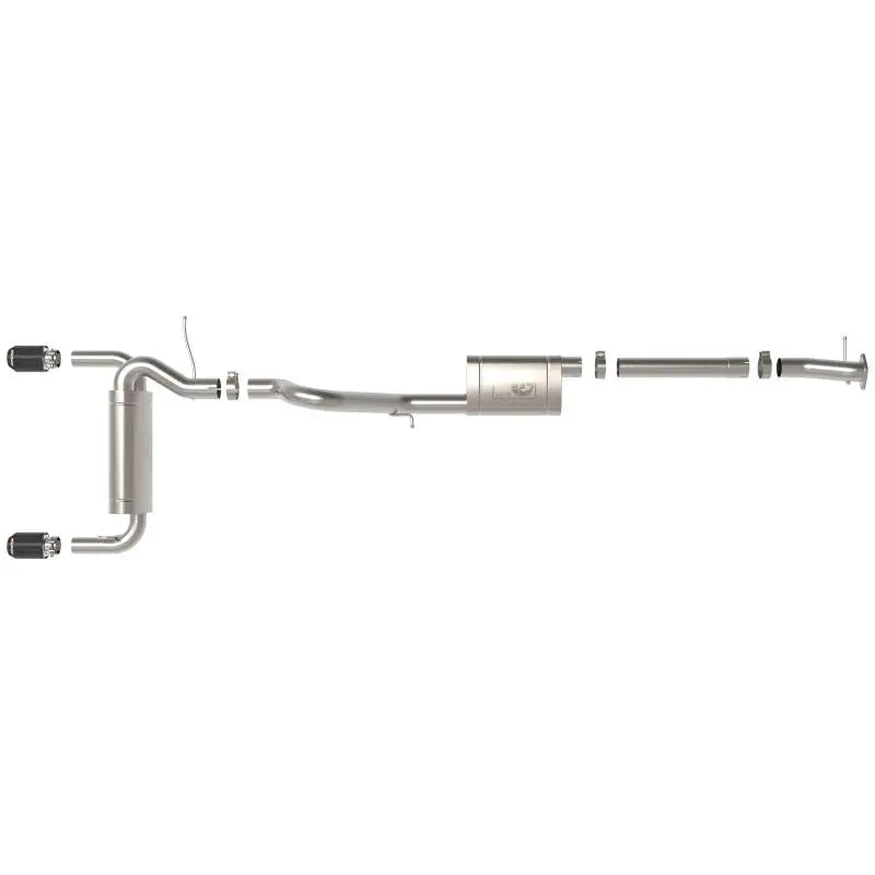 aFe 2021+ Ford Bronco L4-2.3L (t) / V6-2.7L (tt) Vulcan 3in. to 2.5in. SS Cat-Back - Carbon NP Motorsports