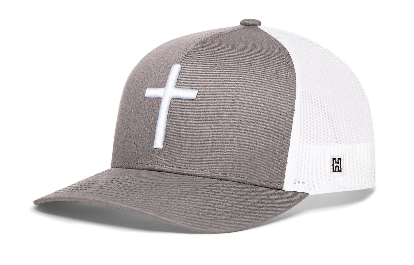 Cross Trucker Hat | Black Christian 3D Puff Snapback - Get it from Bo