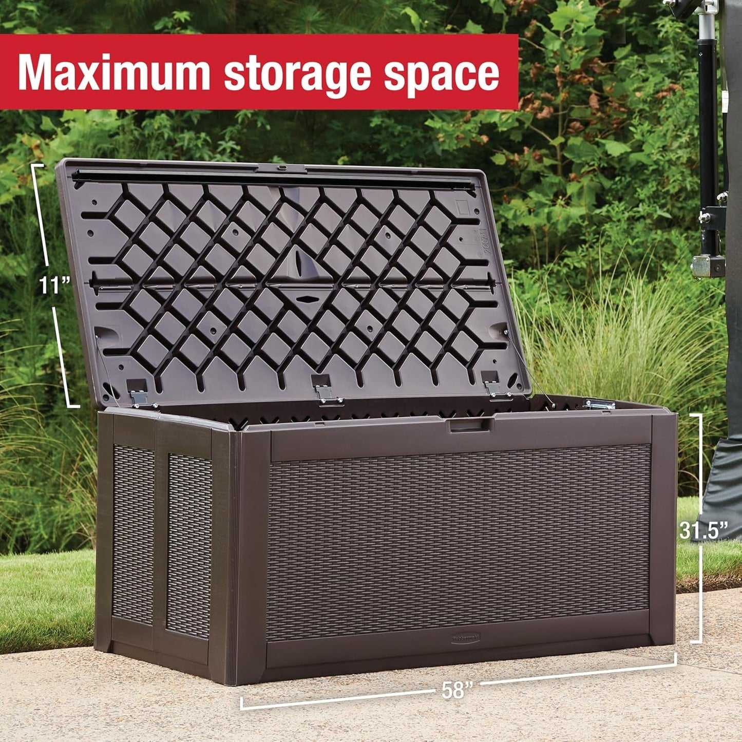 Extra Large Weather Resistant Outdoor Storage Deck Box ShipItFurniture