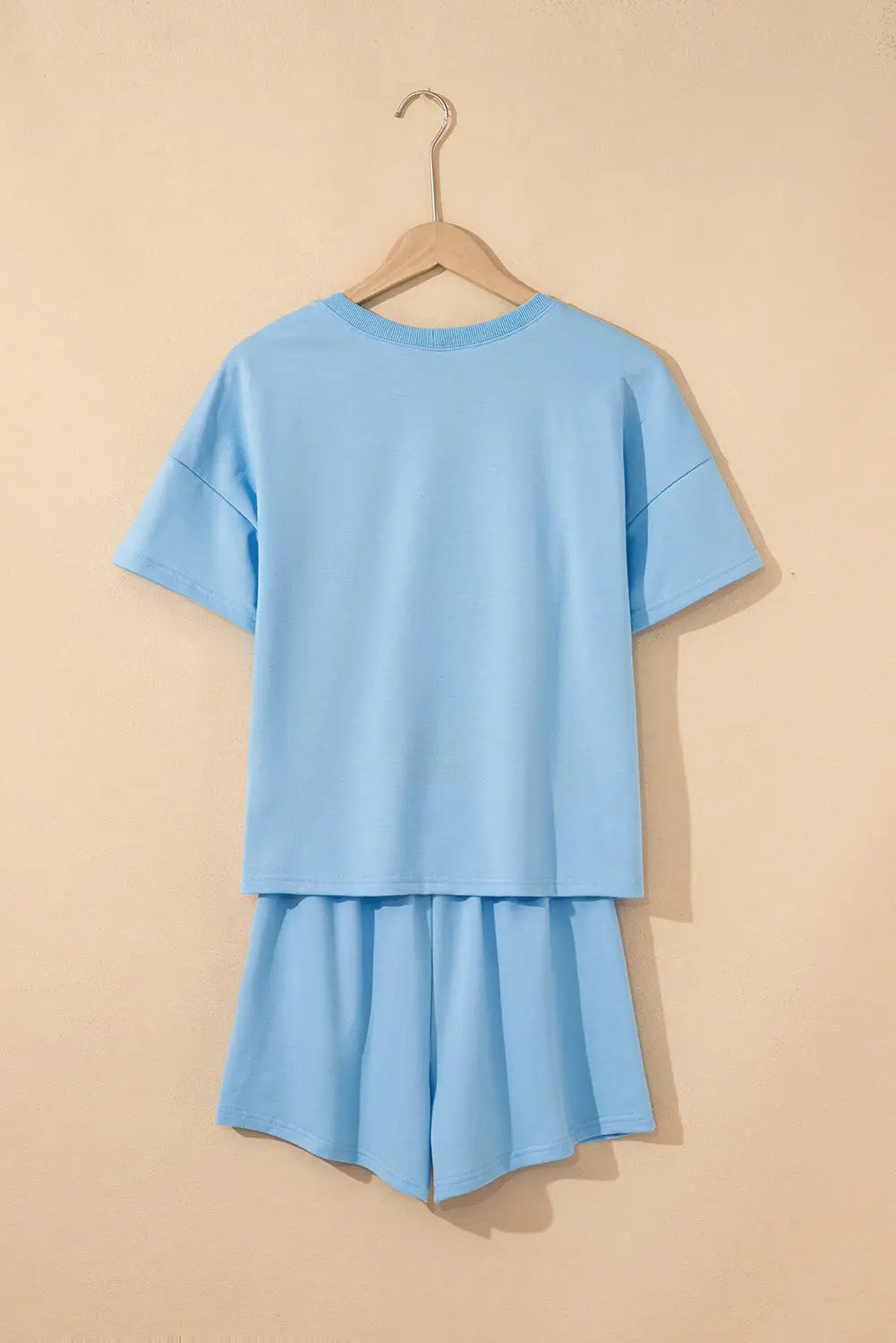 Avery Top and Patchwork Drawstring Shorts Set Threaded Pear
